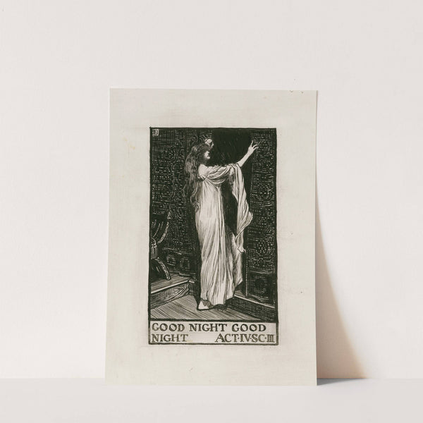 Othello; Good night Good night Act IV Scene III (1900) by Byam Shaw