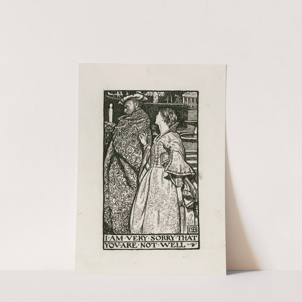 Othello; I am very sorry that you are not well Act III Scene III (1900) by Byam Shaw