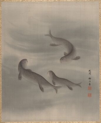 Otters Swimming (ca. 1890–92)