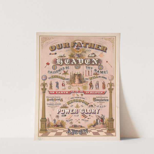 Our Father who art in Heaven (1875) by American Oleograph Co.