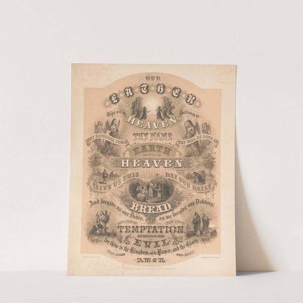 Our Father who art in Heaven (1876) by A. Hoen & Co.