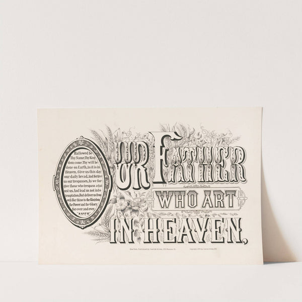 Our father who art in heaven (1876) by Currier & Ives.