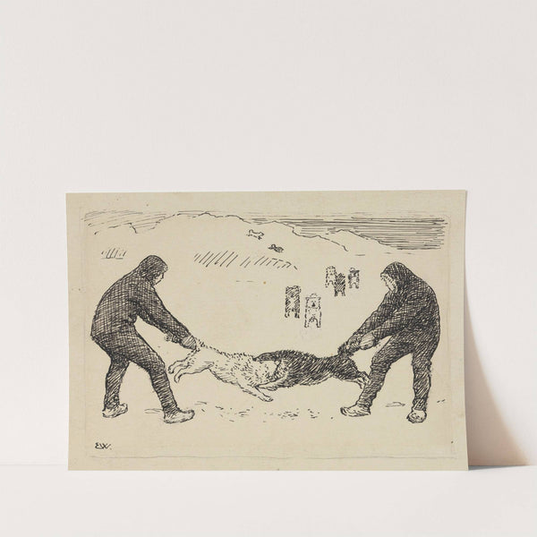 Our fighting dogs (1893-1897) by Erik Werenskiold