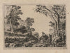 Landscape with horseman
