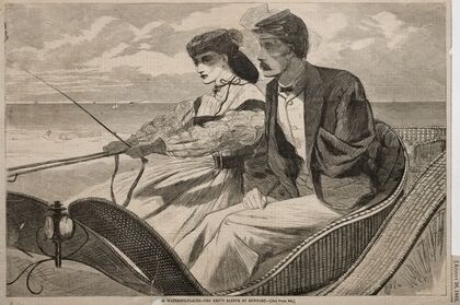 Our Watering Places – The Empty Sleeve at Newport (1865)