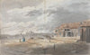 Outbuildings with figures
