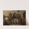 Outdoor Dance in a Village by Johann Conrad Seekatz