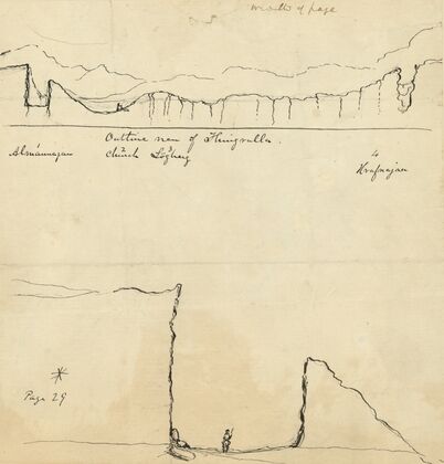 Outline view of Thingvalla