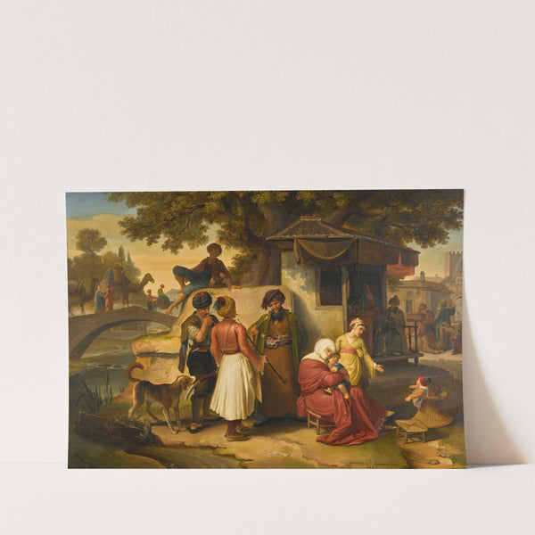 Outside the gates of smyrna by Johann Michael Wittmer