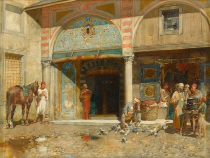 Outside the Mosque