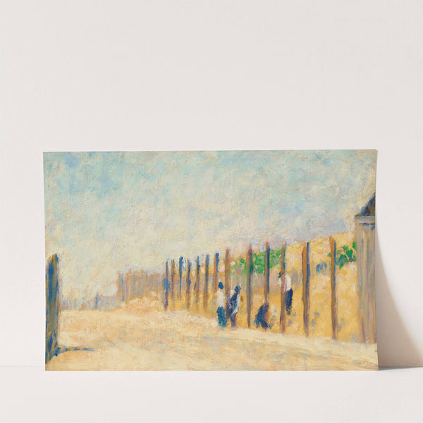 Ouvriers enfonçant des pieux (circa 1881) by Georges Seurat