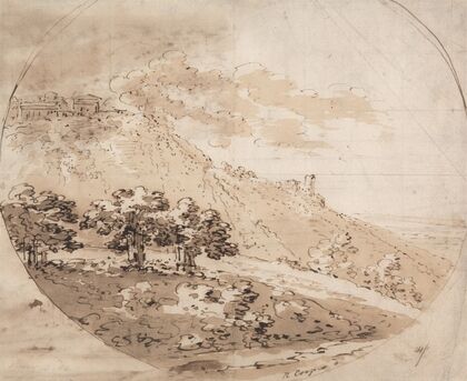 Oval Hilly Landscape