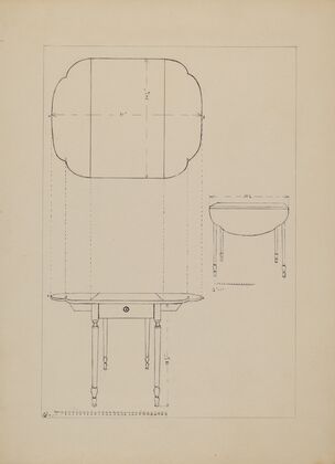 Oval Table Drop Leaf