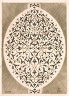 Ovalt arabeskornament