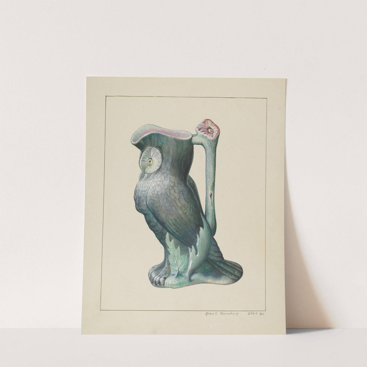 Owl Pitcher by Amos C. Brinton