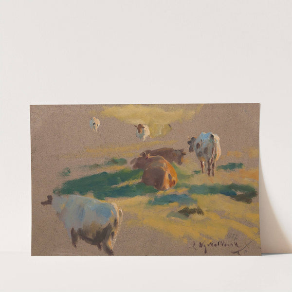 Oxen Grazing (1887) by Leon Wyczółkowski