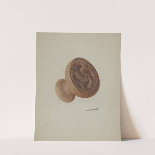 Pa. German Butter Mold by C. Mansfield