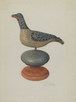 Pa. German Carved Bird — size preview