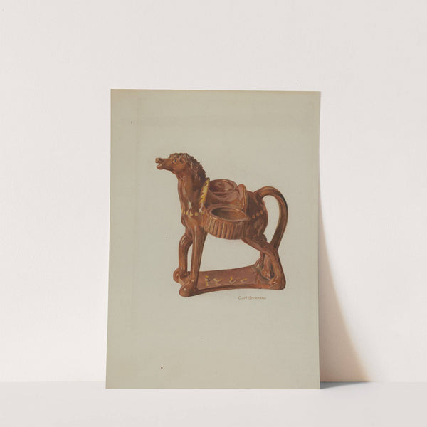 Pa. German Ceramic Horse by Carl Strehlau