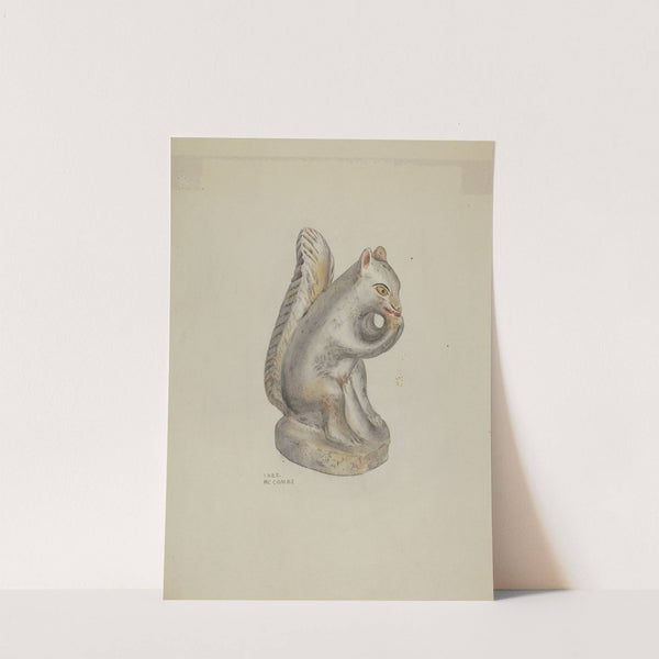 Pa. German Chalkware Squirrel by Inez McCombs