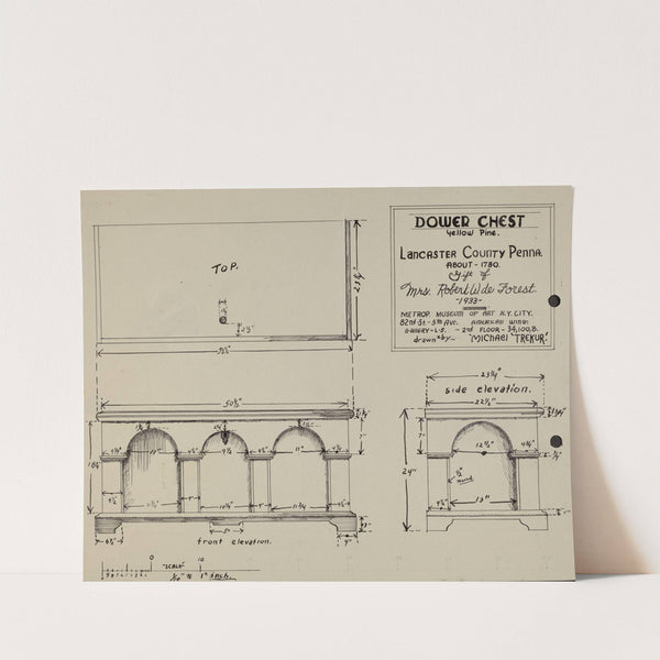 Pa. German Dower Chest by Michael Trekur