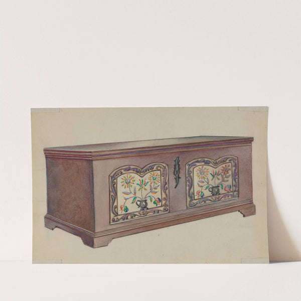 Pa. German Dower Chest (c. 1936) by Fanchon Larzelere