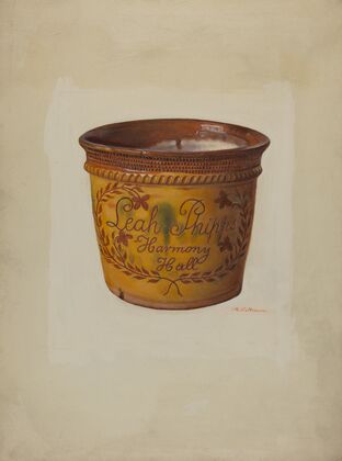 Pa. German Flower Vase