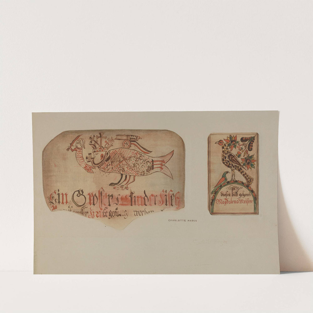 Pa. German Fractur Design by Charlotte Angus