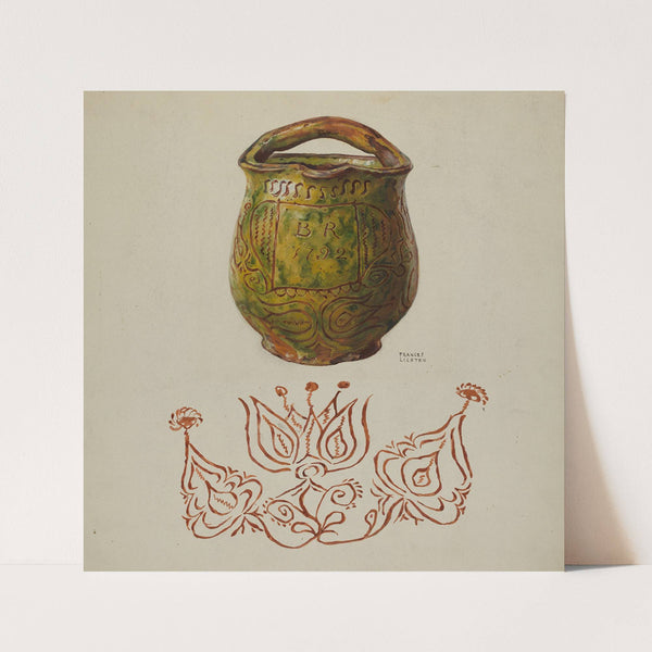 Pa. German Jug (c. 1937) by Frances Lichten