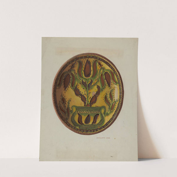 Pa. German Plate by Charlotte Angus