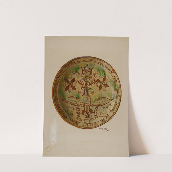 Pa. German Plate by Eugene Shellady