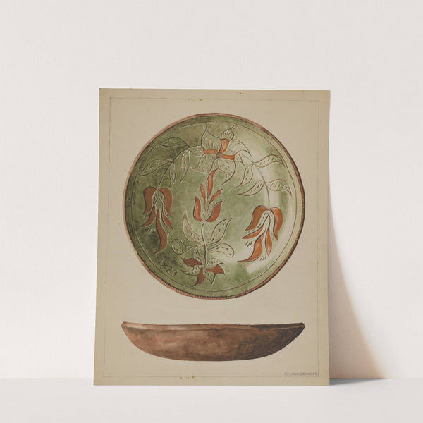Pa. German Plate (c. 1936) by Yolande Delasser