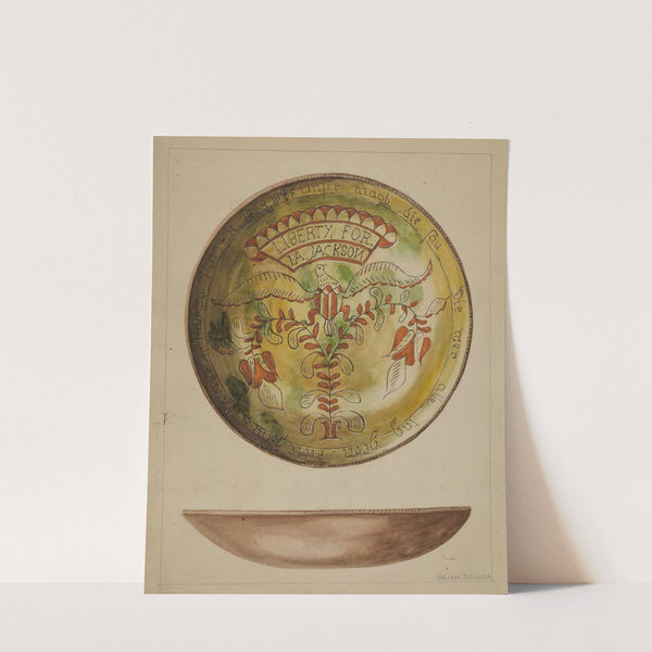 Pa. German Plate by Yolande Delasser