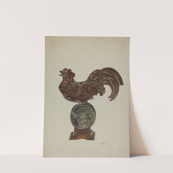 Pa. German Rooster Mantel Ornament by Beverly Chichester