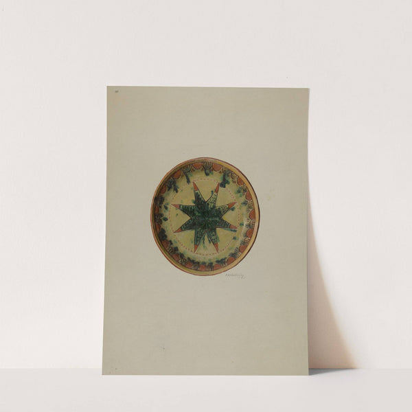 Pa. German Small Plate by Eugene Shellady