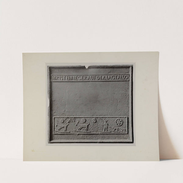 Pa. German Stove Plate by Charles Von Urban