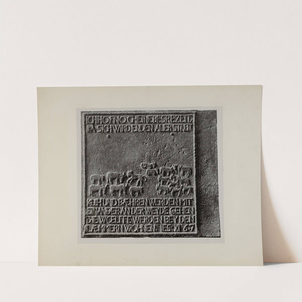 Pa. German Stove Plate (c. 1942) by Charles Von Urban