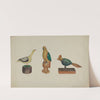 Pa. German Three Carved and Painted Birds by Victor F. Muollo