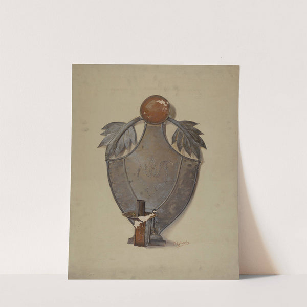 Pa. German Tin Sconce by William L. Antrim