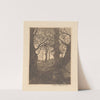 Pad door een bos met kale bomen (1911 - 1931) by Arend Hendriks