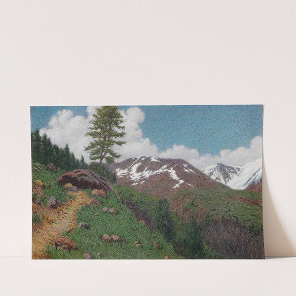 Paesaggio con larici by Angelo Morbelli