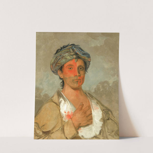 Pah-te-cóo-saw, Straight Man, Semicivilized by George Catlin