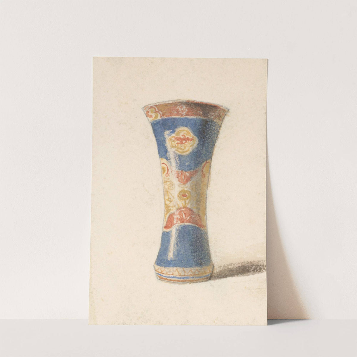 Painted Vase with Blue Base (between 1837 and 1857) by Friedrich Carl von Scheidlin