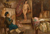 Painter and a model