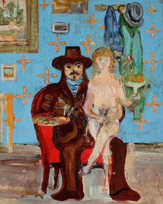 Painter and model (1930) — size preview