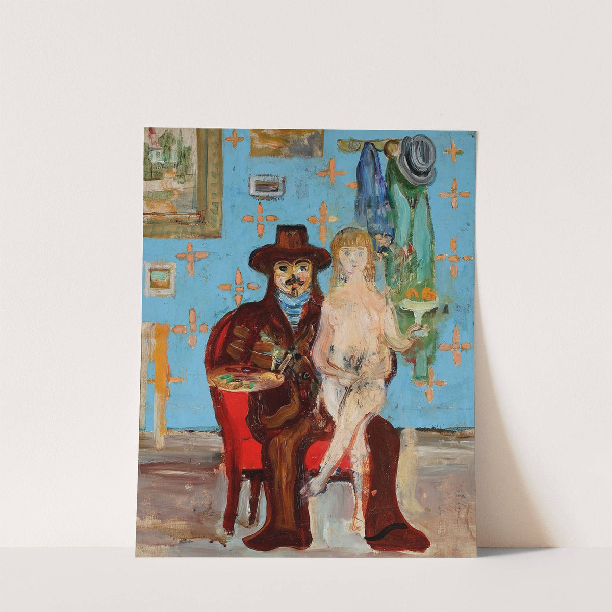 Painter and model (1930) by Zygmunt Waliszewski