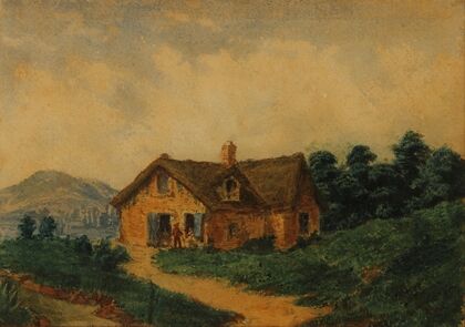 Paisaje (Granja europea) (between 1840 and 1870)