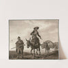 Pakezels trekken door het land by Otto Howen
