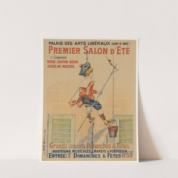 Palais des Arts libéraux (Champ de Mars). Premier Salon d&#8217;été comprenant peinture, sculpture, dessins, affiches, art industriel (1892) by Imp. Camis