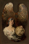 Palette with a portrait of a young Gipsy woman (1894)